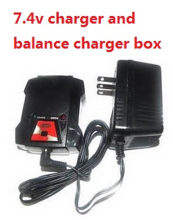 MJX Bugs 6, Bugs 8, B6 B8 7.4V charger and balance charger box set