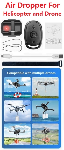 SG906 MAX3 Helicopter Drone Air Dropper Device Drone Dropping System Thrower