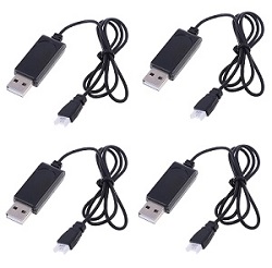 Shcong MJX F48 F648 RC helicopter accessories list spare parts USB charger wire 4pcs