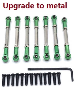 Shcong Wltoys 104001 RC Car accessories list spare parts connect buckle set (Metal) Green - Click Image to Close