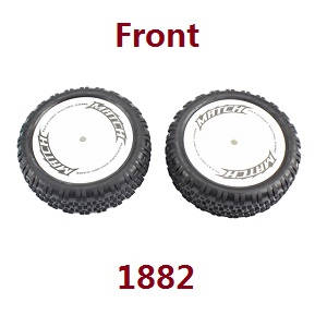 Wltoys 104002 front tires 1882 (Silver)