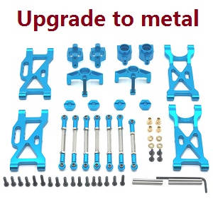 Shcong Wltoys 104001 RC Car accessories list spare parts 7-IN-1 upgrade to metal kit Blue