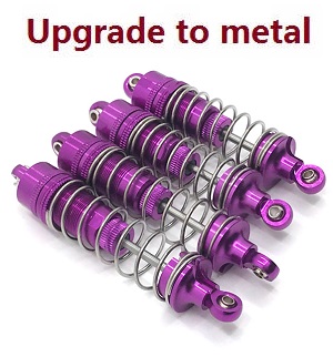 Shcong Wltoys 104001 RC Car accessories list spare parts front and rear shock absorber (Metal) Purple