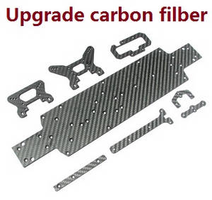 Shcong Wltoys 104001 RC Car accessories list spare parts upgrade to carbon filber bottom board group - Click Image to Close