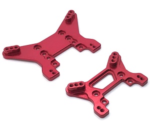 Shcong Wltoys 104001 RC Car accessories list spare parts front and rear shock absorber plate Red - Click Image to Close
