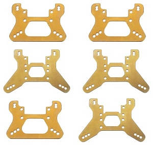 Shcong Wltoys 104001 RC Car accessories list spare parts front and rear shock absorber plate 3sets - Click Image to Close