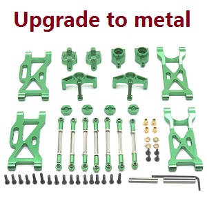 Shcong Wltoys 104001 RC Car accessories list spare parts 7-IN-1 upgrade to metal kit Green