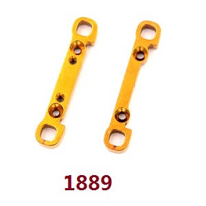 Shcong Wltoys 104001 RC Car accessories list spare parts front swing arm strengthening plate Gold 1889