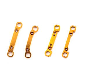 Wltoys 104072 XK XKS WL 104072 rear and front swing arm strengthening plate Gold