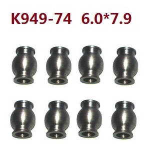 Shcong Wltoys 104001 RC Car accessories list spare parts ball head K949-74 6*7.9 - Click Image to Close