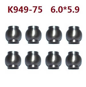 Shcong Wltoys 104001 RC Car accessories list spare parts ball head K949-75 6*5.9 - Click Image to Close