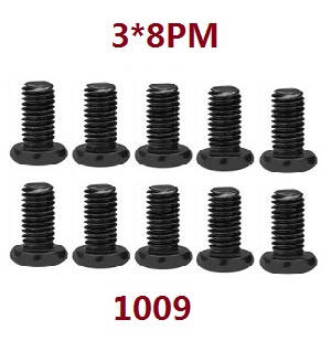 Shcong Wltoys 104001 RC Car accessories list spare parts screws set 3*8PM 1009 - Click Image to Close