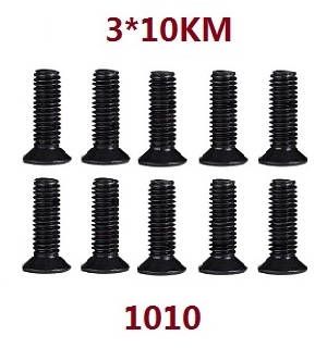 Shcong Wltoys 104001 RC Car accessories list spare parts screws set 3*10KM 1010 - Click Image to Close