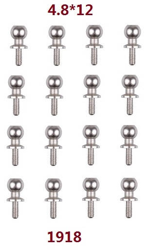 Shcong Wltoys 104001 RC Car accessories list spare parts ball head screws 4.8*12 1918 4sets
