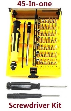 Shcong Wltoys 104001 RC Car accessories list spare parts 45-in-one A set of boutique screwdriver + 2*cross screwdriver set - Click Image to Close