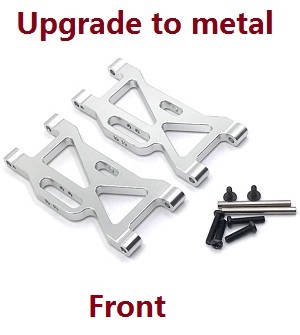 Shcong Wltoys 104001 RC Car accessories list spare parts front swing arm (Metal) Silver