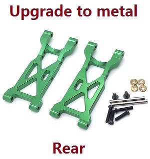 Shcong Wltoys 104001 RC Car accessories list spare parts rear swing arm (Metal) Green