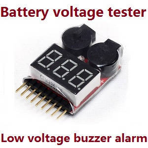 Wltoys 104002 Lipo battery voltage tester low voltage buzzer alarm (1-8s)