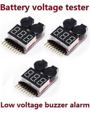 Wltoys 104072 XK XKS WL 104072 Lipo battery voltage tester low voltage buzzer alarm (1-8s) 3pcs