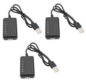 Wltoys 104072 XK XKS WL 104072 USB charger wire 3pcs