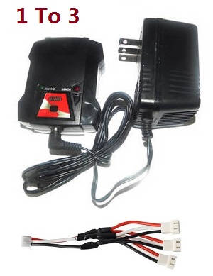 Wltoys 104002 charger and balance charger box with 1 to 3 wire