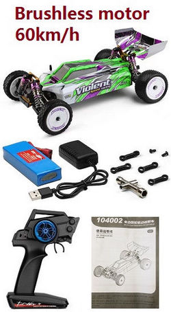 Wltoys 104002 RC Car with 1 battery RTR