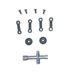 Wltoys 104002 small fixed set + tire wrench + anti tilt tie rod set