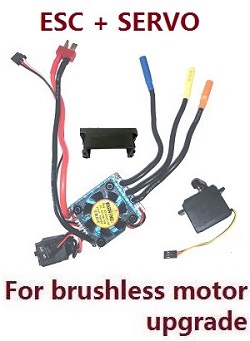Shcong Wltoys 104001 RC Car accessories list spare parts ESC board and SERVO set (For brushless motor)