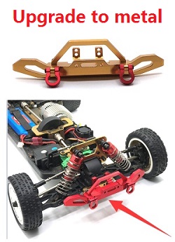Wltoys XK 104002 front bumper module upgrade to metal Gold