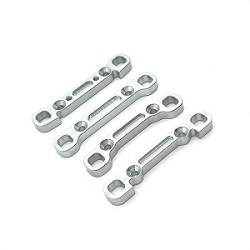 Wltoys XK 104072 rear and front swing arm strengthening plate Silver
