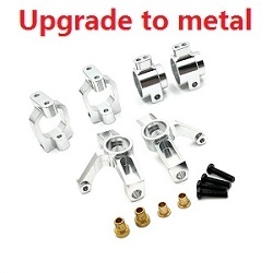Wltoys XK 104001 3-IN-1 upgrade to metal Kit Silver - Click Image to Close