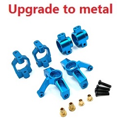 Wltoys XK 104001 3-IN-1 upgrade to metal Kit Blue - Click Image to Close