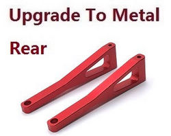Shcong Wltoys XK 104009 RC Car accessories list spare parts bigfoot rear upper swing arm upgrade to metal (Red)