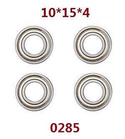 Shcong Wltoys XK 104009 RC Car accessories list spare parts bearing 4pcs 10*15*4 0285
