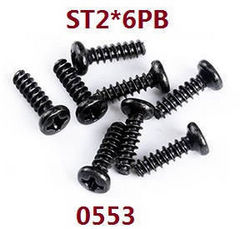 Shcong Wltoys XK 104009 RC Car accessories list spare parts screws set ST2*6PB 0553 - Click Image to Close