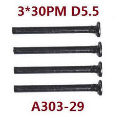 Shcong Wltoys XK 104009 RC Car accessories list spare parts screws set 3*30 PM D5.5 A303-29 - Click Image to Close