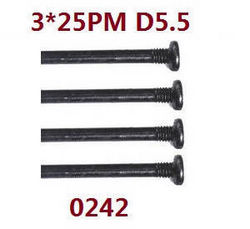 Shcong Wltoys XK 104009 RC Car accessories list spare parts screws set 3*25 PM D5.5 0242