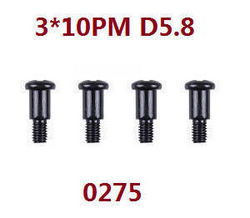 Shcong Wltoys XK 104009 RC Car accessories list spare parts screws set 3*10 PM D5.8 0275 - Click Image to Close