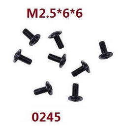 Shcong Wltoys XK 104009 RC Car accessories list spare parts screws set M2.5*6*6 0245 - Click Image to Close