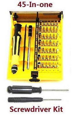 Shcong Wltoys XK 104009 RC Car accessories list spare parts 45-in-one A set of boutique screwdriver + 2*cross screwdriver set