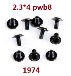 Wltoys XK 104019 screws set 2.3*4 PWB8 1974