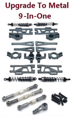 Wltoys XK 104019 9-In-one upgrade to metal parts kit (Titanium color)
