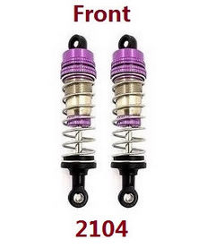 Wltoys 104072 XK XKS WL 104072 shock absorber (Front) 2104 Purple
