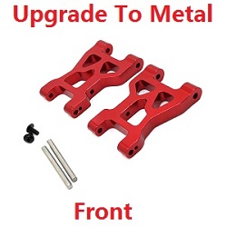 Wltoys 104072 XK XKS WL 104072 front swing arm upgrade to metal Red - Click Image to Close