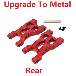 Wltoys 104072 XK XKS WL 104072 rear swing arm upgrade to metal Red - Click Image to Close