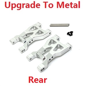 Wltoys 104072 XK XKS WL 104072 rear swing arm upgrade to metal Silver - Click Image to Close