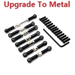 Wltoys 104072 XK XKS WL 104072 connect buckle set upgrade to metal Black