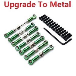 Wltoys 104072 XK XKS WL 104072 connect buckle set upgrade to metal Green - Click Image to Close
