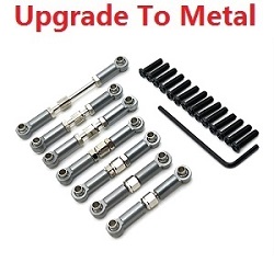 Wltoys 104072 XK XKS WL 104072 connect buckle set upgrade to metal Titanium color