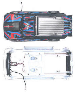 Wltoys 104072 XK XKS WL 104072 total car shell with frame and LED module set (Assembled)